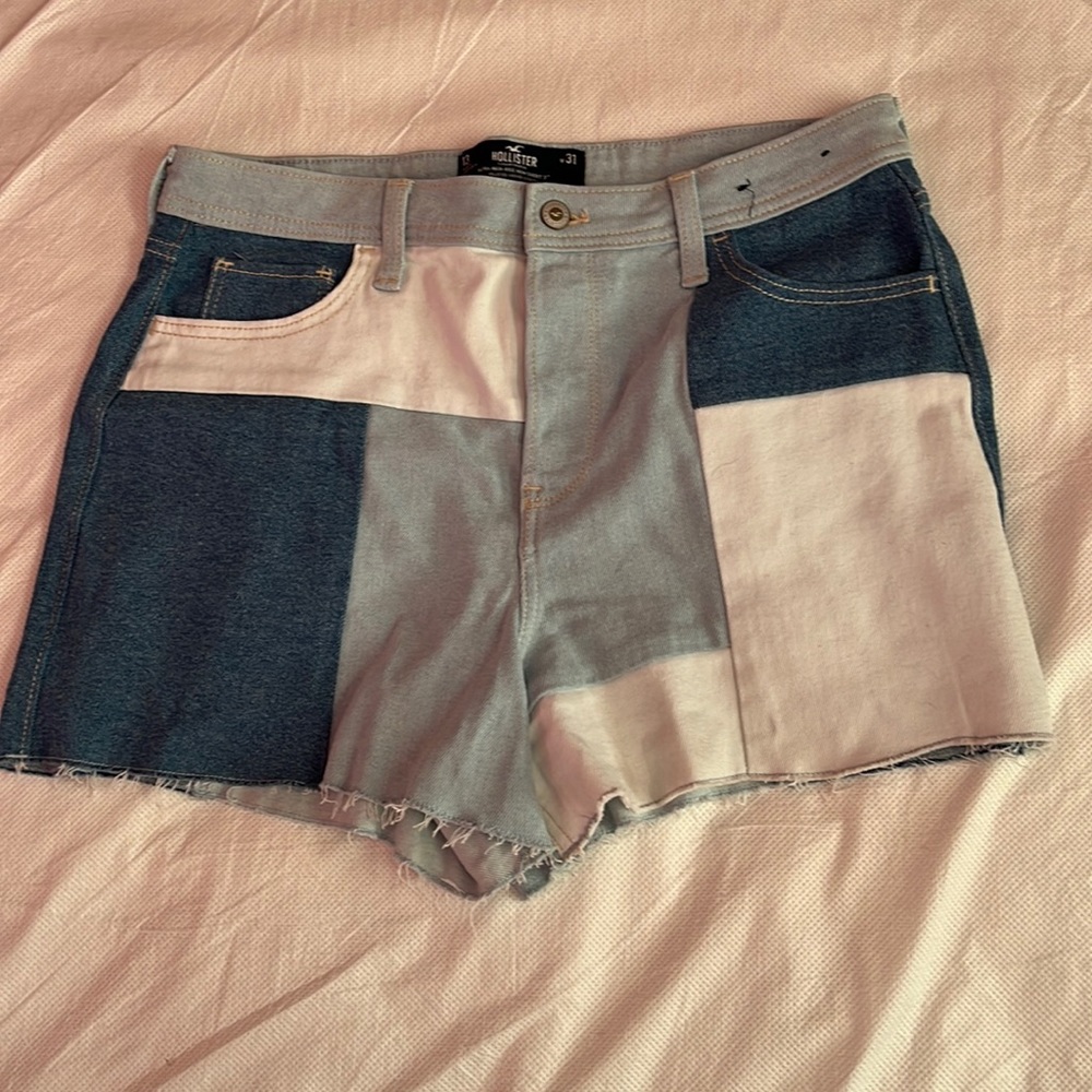 Hollister multi colored 13 w31 jean shorts